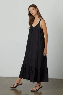 Velvet By Graham & Spencer ELARA LINEN TANK DRESS Womens 17 Velvet By Graham & Spencer ELARA LINEN TANK DRESS Womens