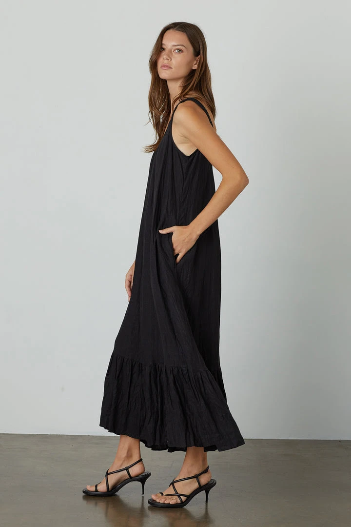 Velvet By Graham & Spencer ELARA LINEN TANK DRESS Womens 6 Velvet By Graham & Spencer ELARA LINEN TANK DRESS Womens