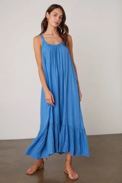 Velvet By Graham & Spencer ELARA LINEN TANK DRESS Womens 21 Velvet By Graham & Spencer ELARA LINEN TANK DRESS Womens