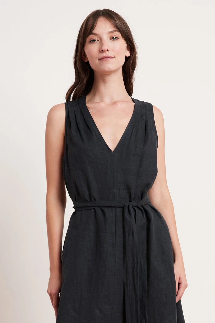 Velvet By Graham & Spencer HARMONY LINEN DRESS 6 Velvet By Graham & Spencer HARMONY LINEN DRESS