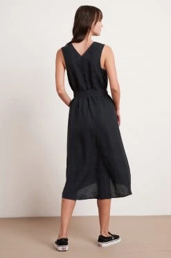 Velvet By Graham & Spencer HARMONY LINEN DRESS 18 Velvet By Graham & Spencer HARMONY LINEN DRESS