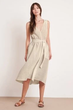Velvet By Graham & Spencer HARMONY LINEN DRESS 19 Velvet By Graham & Spencer HARMONY LINEN DRESS