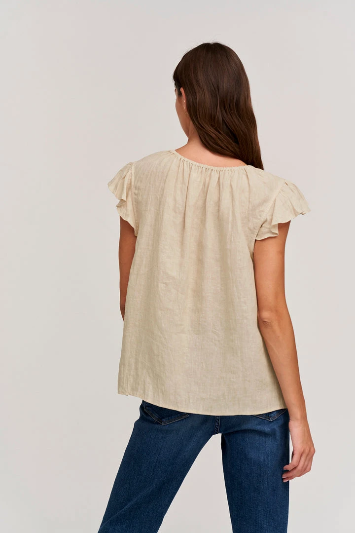 Velvet By Graham & Spencer IRENE LINEN TOP Womens 3 Velvet By Graham & Spencer IRENE LINEN TOP Womens