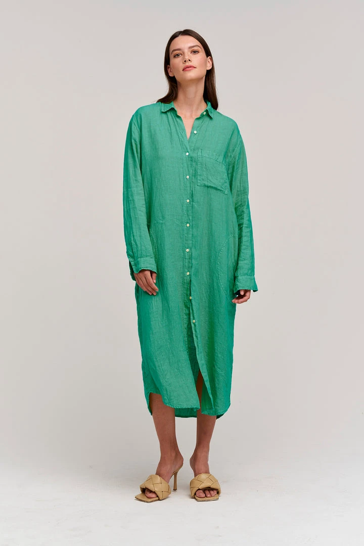 Velvet By Graham & Spencer Womens JORA LINEN BUTTON-UP DRESS 27 Velvet By Graham & Spencer Womens JORA LINEN BUTTON-UP DRESS
