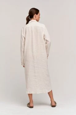 Velvet By Graham & Spencer Womens JORA LINEN BUTTON-UP DRESS 42 Velvet By Graham & Spencer Womens JORA LINEN BUTTON-UP DRESS
