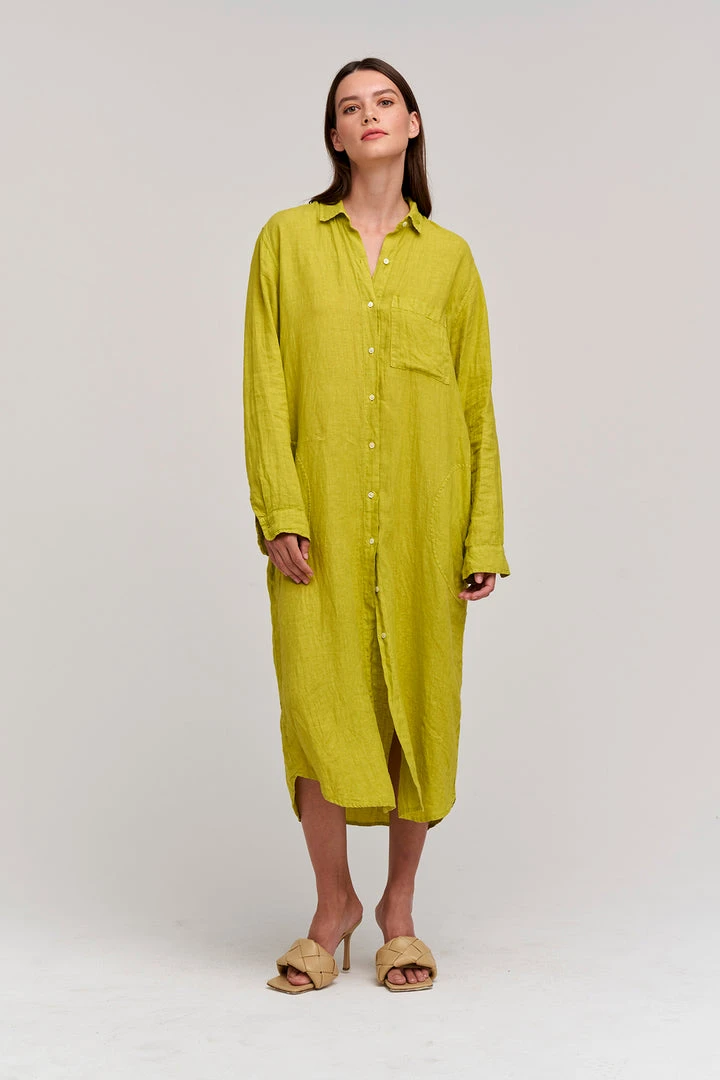 Velvet By Graham & Spencer Womens JORA LINEN BUTTON-UP DRESS 11 Velvet By Graham & Spencer Womens JORA LINEN BUTTON-UP DRESS
