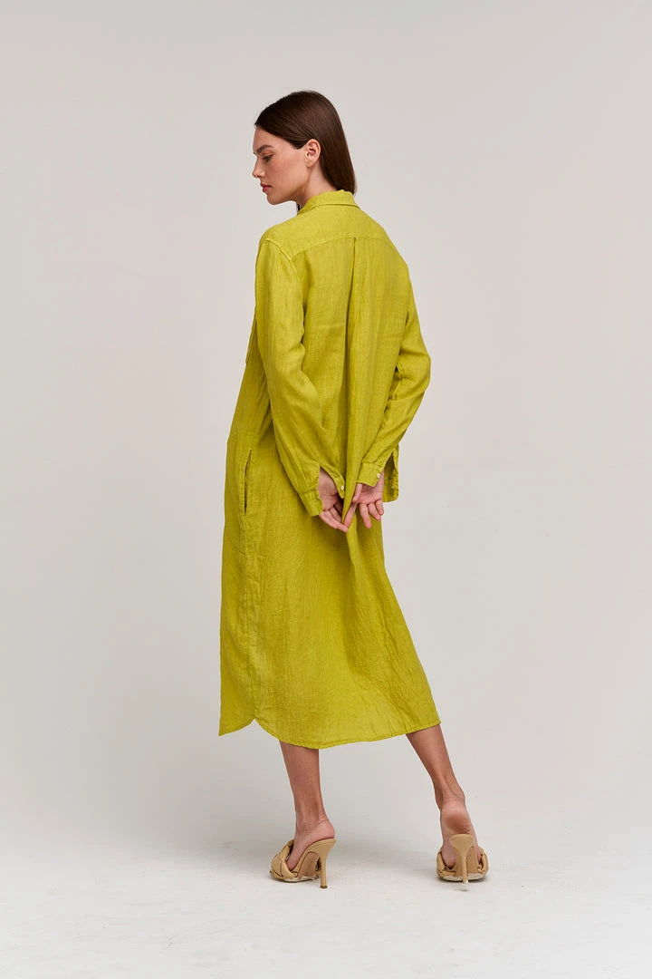 Velvet By Graham & Spencer Womens JORA LINEN BUTTON-UP DRESS 13 Velvet By Graham & Spencer Womens JORA LINEN BUTTON-UP DRESS