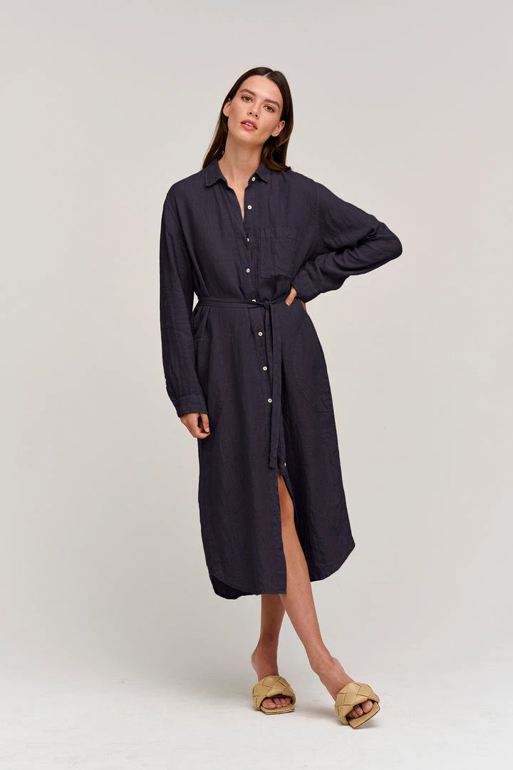 Velvet By Graham & Spencer Womens JORA LINEN BUTTON-UP DRESS 23 Velvet By Graham & Spencer Womens JORA LINEN BUTTON-UP DRESS