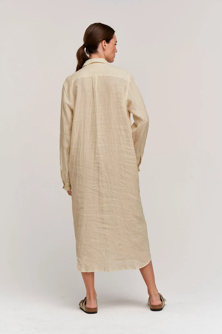Velvet By Graham & Spencer Womens JORA LINEN BUTTON-UP DRESS 4 Velvet By Graham & Spencer Womens JORA LINEN BUTTON-UP DRESS