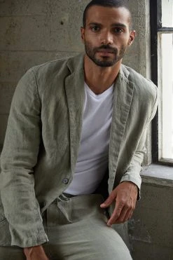 Velvet By Graham & Spencer JOSHUA LINEN BLAZER Mens