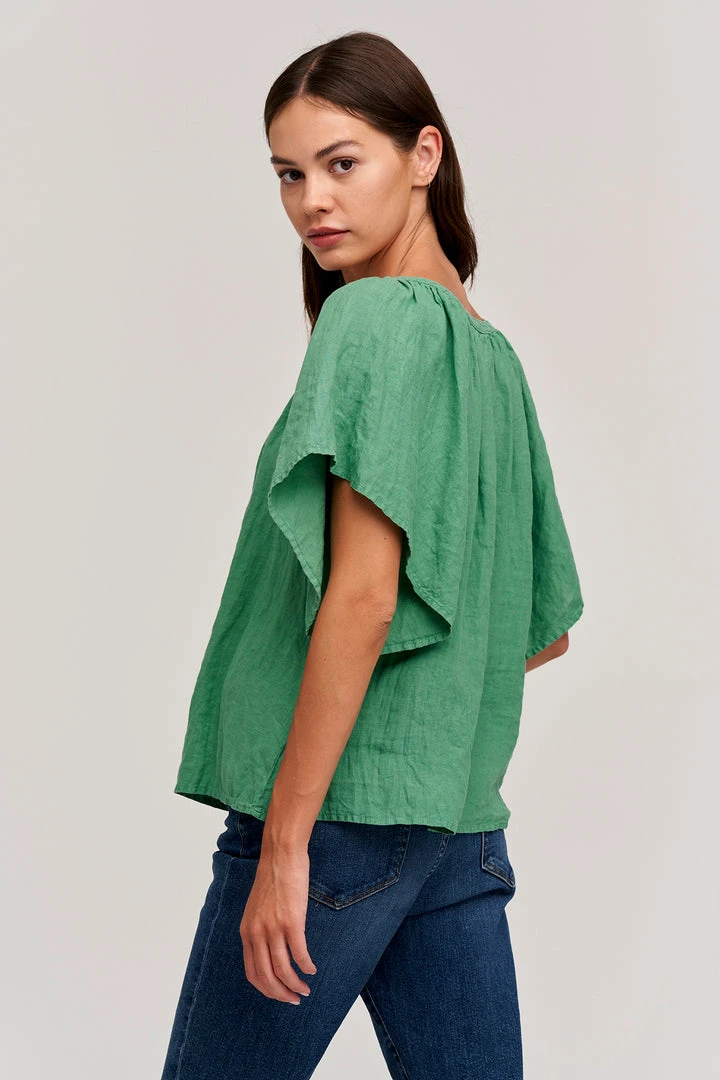 Velvet By Graham & Spencer Womens KALILA LINEN TOP 6 Velvet By Graham & Spencer Womens KALILA LINEN TOP