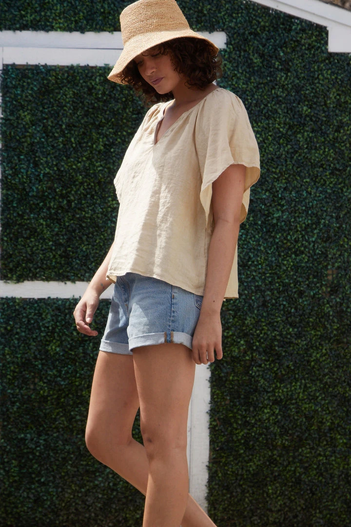 Velvet By Graham & Spencer Womens KALILA LINEN TOP 5 Velvet By Graham & Spencer Womens KALILA LINEN TOP