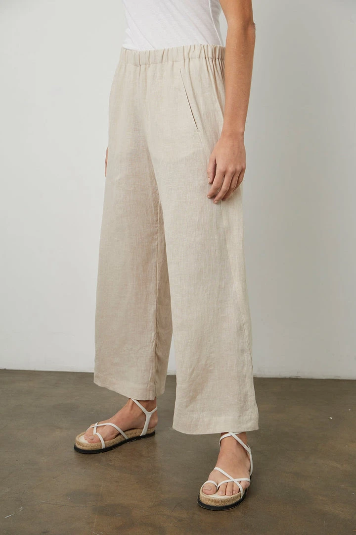 Velvet By Graham & Spencer Womens LOLA LINEN PANT 37 Velvet By Graham & Spencer Womens LOLA LINEN PANT