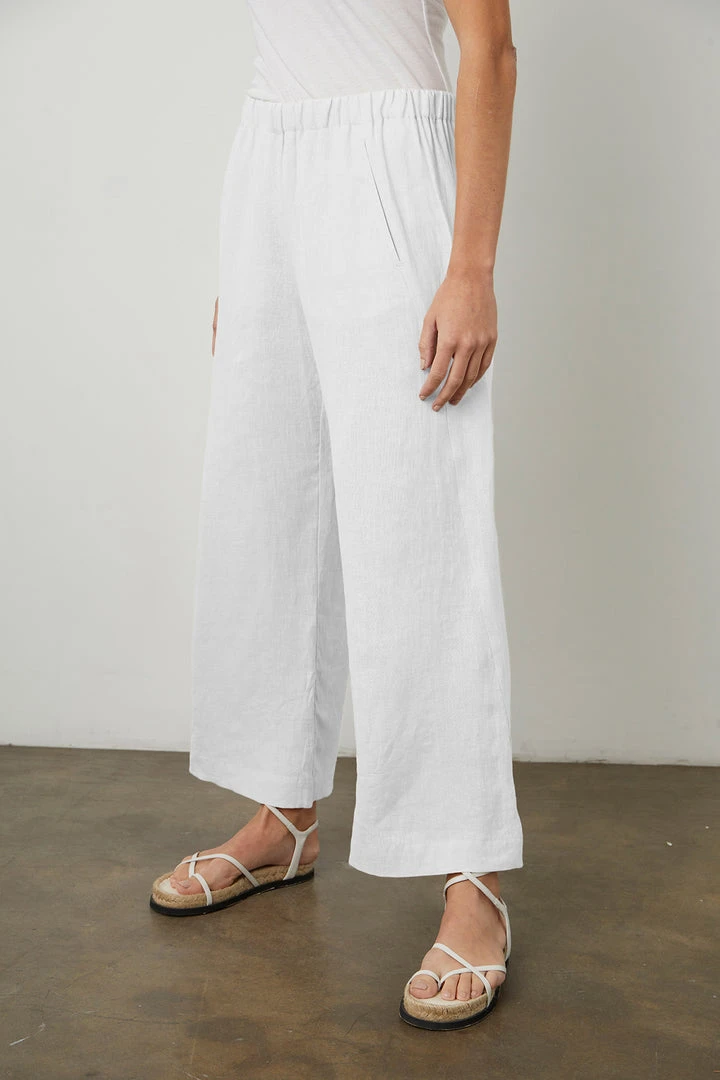 Velvet By Graham & Spencer Womens LOLA LINEN PANT 27 Velvet By Graham & Spencer Womens LOLA LINEN PANT