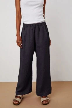 Velvet By Graham & Spencer Womens LOLA LINEN PANT 106 Velvet By Graham & Spencer Womens LOLA LINEN PANT
