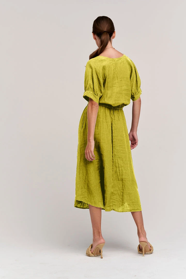 Velvet By Graham & Spencer Womens NANETTE LINEN MIDI DRESS 11 Velvet By Graham & Spencer Womens NANETTE LINEN MIDI DRESS