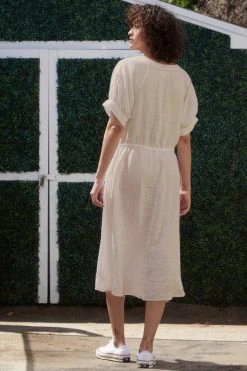 Velvet By Graham & Spencer Womens NANETTE LINEN MIDI DRESS 25 Velvet By Graham & Spencer Womens NANETTE LINEN MIDI DRESS