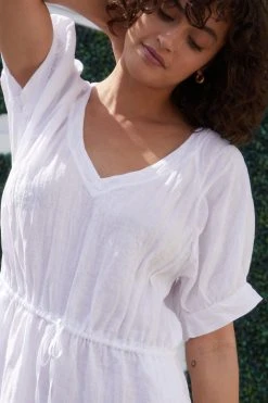 Velvet By Graham & Spencer Womens NANETTE LINEN MIDI DRESS 17 Velvet By Graham & Spencer Womens NANETTE LINEN MIDI DRESS