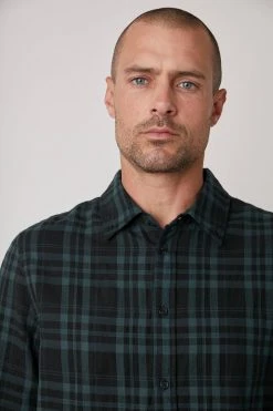 Velvet By Graham & Spencer Mens ALAIN PLAID BUTTON-UP SHIRT 7 Velvet By Graham & Spencer Mens ALAIN PLAID BUTTON-UP SHIRT