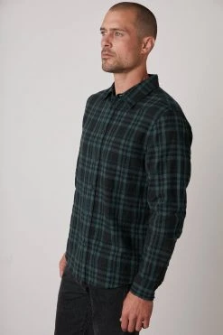 Velvet By Graham & Spencer Mens ALAIN PLAID BUTTON-UP SHIRT 8 Velvet By Graham & Spencer Mens ALAIN PLAID BUTTON-UP SHIRT