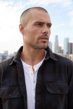 Velvet By Graham & Spencer BRYSON PLAID BUTTON-UP Mens