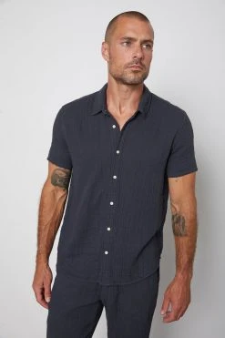 Velvet By Graham & Spencer Mens CHRISTIAN BUTTON-UP SHIRT 24 Velvet By Graham & Spencer Mens CHRISTIAN BUTTON-UP SHIRT