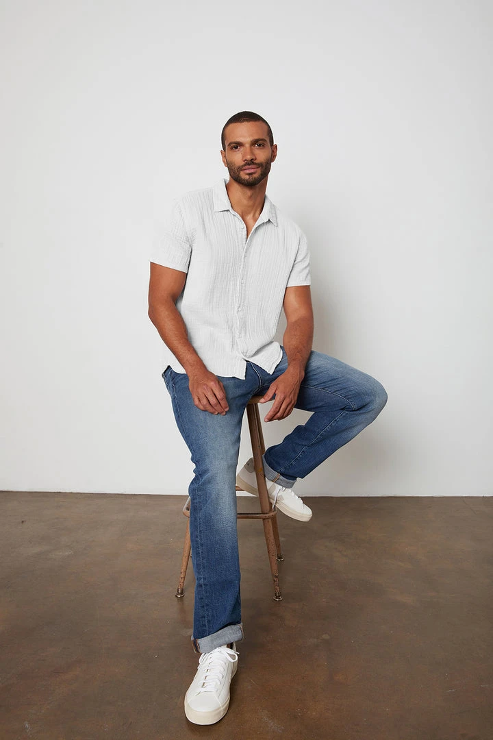 Velvet By Graham & Spencer Mens CHRISTIAN BUTTON-UP SHIRT 14 Velvet By Graham & Spencer Mens CHRISTIAN BUTTON-UP SHIRT