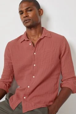 Velvet By Graham & Spencer Mens ELTON COTTON WOVEN BUTTON-UP SHIRT 50 Velvet By Graham & Spencer Mens ELTON COTTON WOVEN BUTTON-UP SHIRT