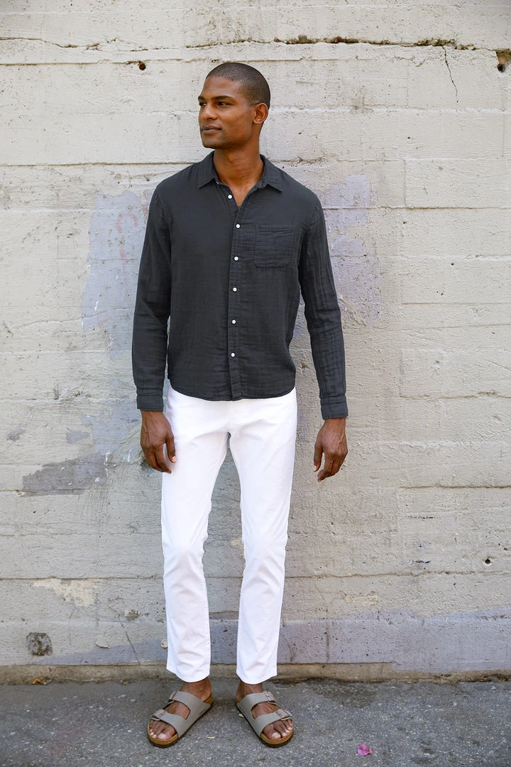 Velvet By Graham & Spencer Mens ELTON COTTON WOVEN BUTTON-UP SHIRT 5 Velvet By Graham & Spencer Mens ELTON COTTON WOVEN BUTTON-UP SHIRT