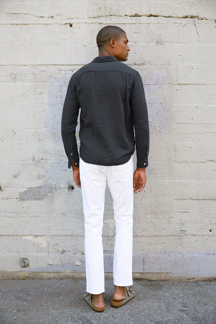 Velvet By Graham & Spencer Mens ELTON COTTON WOVEN BUTTON-UP SHIRT 3 Velvet By Graham & Spencer Mens ELTON COTTON WOVEN BUTTON-UP SHIRT