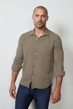Velvet By Graham & Spencer ELTON BUTTON-UP SHIRT 20 Velvet By Graham & Spencer ELTON BUTTON-UP SHIRT