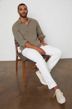 Velvet By Graham & Spencer GERALD QUARTER BUTTON-UP SHIRT Mens