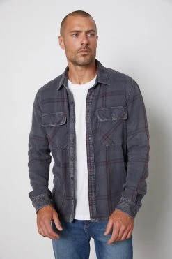 Velvet By Graham & Spencer KIRK PLAID BUTTON-UP SHIRT Mens