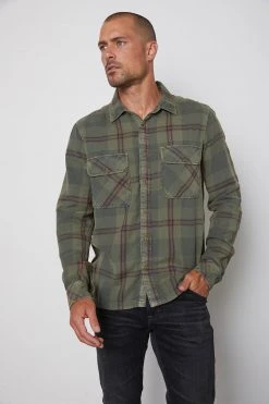 Velvet By Graham & Spencer KIRK PLAID BUTTON-UP SHIRT Mens