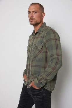 Velvet By Graham & Spencer KIRK PLAID BUTTON-UP SHIRT Mens